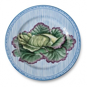 Alberto Pinto Potager Blue Buffet Plate / 4