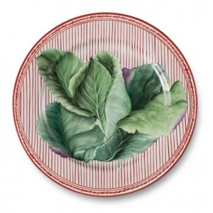 Alberto Pinto Potager Red Buffet Plate / 6