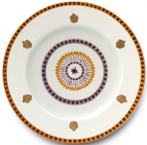 Alberto Pinto Agra Orange Dinner Plate