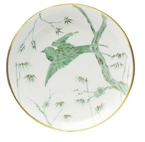 Pinto Paris Envol Dinner Plate  / Green Border