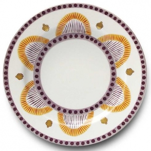 Alberto Pinto Agra Orange Dessert Plate