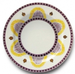 Alberto Pinto Agra Yellow Dessert Plate