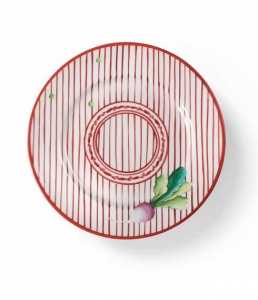 Alberto Pinto Potager Red Bread & Butter Plate
