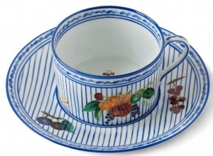 Alberto Pinto Potager Blue Breakfast Cup & Saucer