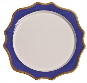 Anna Weatherley Anna's Palette Indigo Blue Charger - 12"