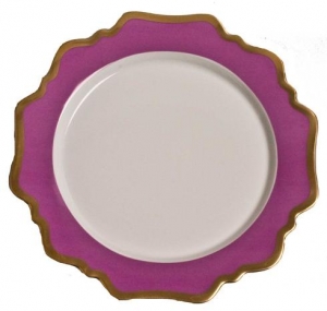 Anna Weatherley Anna's Palette Purple Orchid Salad Plate