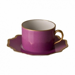 Anna Weatherley Anna's Palette Purple Orchid Tea Cup