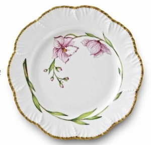 Alberto Pinto / Pinto Paris Histories D' Orchidees Dessert Plate