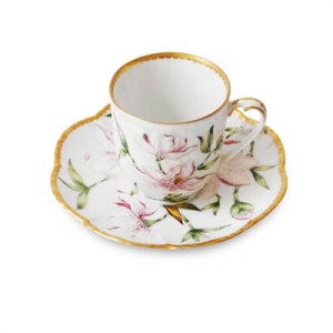 Alberto Pinto / Pinto Paris Magnolia Coffee Cup & Saucer