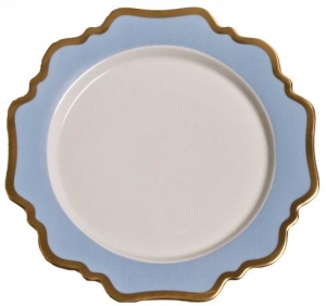 Anna Weatherley Anna's Palette Sky Blue Bread & Butter Plate