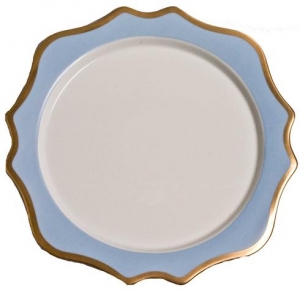 Anna Weatherley Anna's Palette Sky Blue Charger