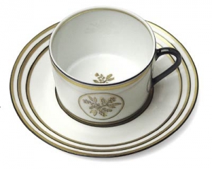 Alberto Pinto Or Des Airs / Or Des Mer Tea Cup &  Saucer