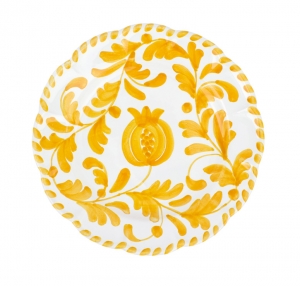 Vietri Arezzo Yellow Salad Plate