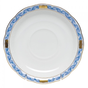Herend Chinese Bouquet Garland Blue Tea Saucer