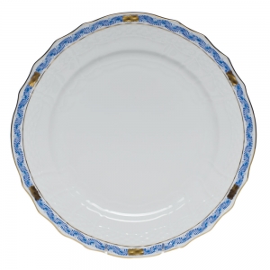 Herend Chinese Bouquet Garland Blue Service Plate