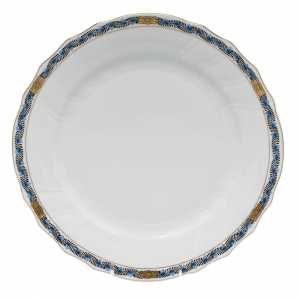 Herend Chinese Bouquet Garland Black Sapphire Dinner Plate - 10.5"