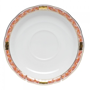 Herend Chinese Bouquet Garland Rust Tea Saucer