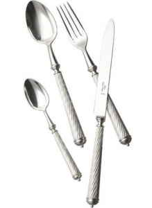 Alain Saint Joanis Cable - Silverplate 5pc Piece Setting*