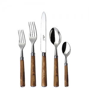 Alain Saint Joanis Cathare Olivewood 5 Piece Setting*