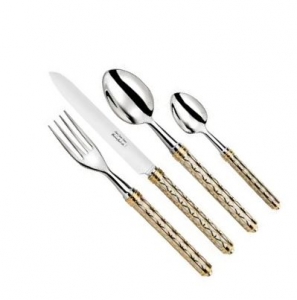 Alain Saint Joanis Louxor Gold - White 5 Piece Setting