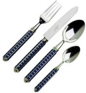 Alain Saint Joanis Maya - Dark Blue 5 Piece Setting