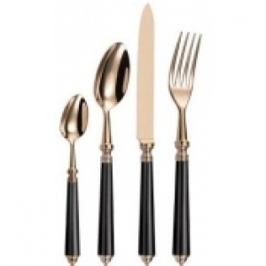 Alain Saint Joanis Seville Stainless / Rose Gold  5 Piece Setting*