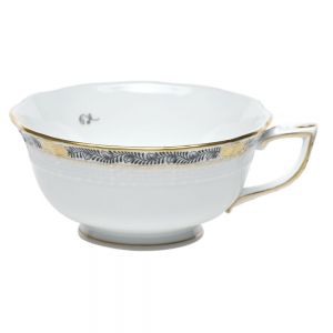 Herend Chinese Bouquet Garland Black Tea Cup