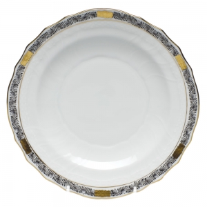 Herend Chinese Bouquet Garland Black Salad Plate