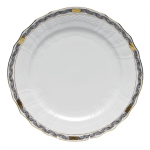 Herend Chinese Bouquet Garland Black Service Plate