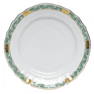 Herend Chinese Bouquet Garland Green Bread & Butter Plate