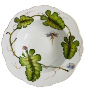 Anna Weatherley Garden Leaves Rim Soup
