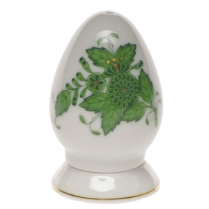 Herend Chinese Bouquet Green Pepper Shaker Single Hole