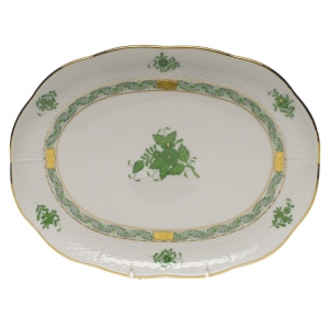 Herend Chinese Bouquet Green Tray10.5"L X 8"W