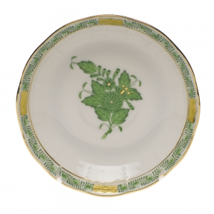 Herend Chinese Bouquet Green After Dinner Saucer