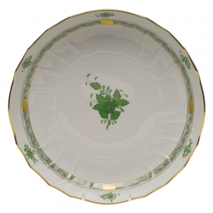 Herend Chinese Bouquet Green Open Vegetable Bowl-10.5"