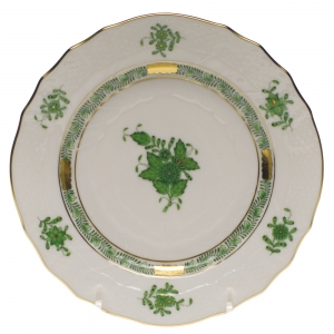 Herend Chinese Bouquet Green Bread & Butter Plate
