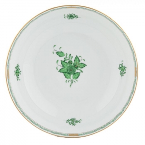 Herend Chinese Bouquet Green Medium Bowl - 9.5"