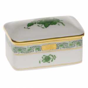 Herend Rectangular Box - Green