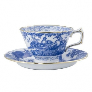 Royal Crown Derby Aves Blue Tea Cup