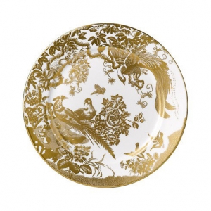 Royal Crown Derby Aves Gold Salad Plate - 8.5"