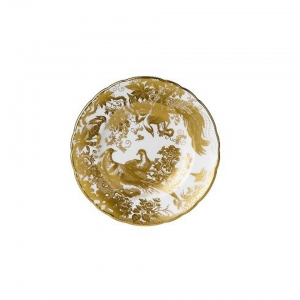 Royal Crown Derby Aves Gold Bread Plate - 6"