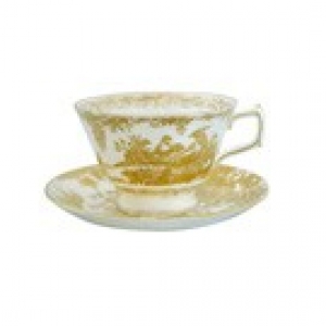 Royal Crown Derby Gold Aves Breakfast Saucer