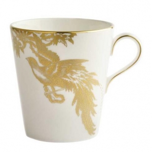 Royal Crown Derby Aves Gold Motif Beaker / Mug