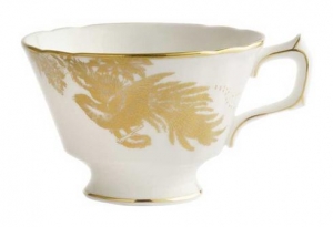 Royal Crown Derby Aves Gold Motif Tea Cup