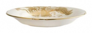 Royal Crown Derby Aves Gold Motif Tea Saucer