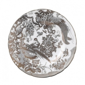 Royal Crown Derby Aves Palladium Salad/Dessert Plate - 8.5"