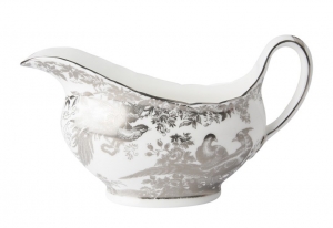 Royal Crown Derby Aves Palladium Sauce Boat - 16 oz.