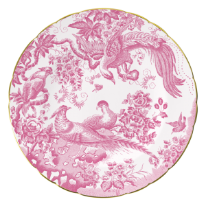 Royal Crown Derby Aves Accent Plate - Pink