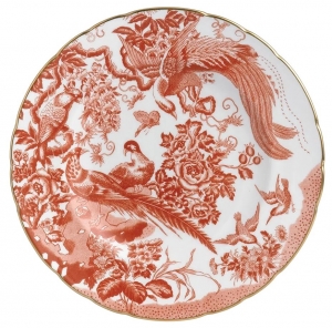 Royal Crown Derby Aves Red Dinner Plate - 10.5"