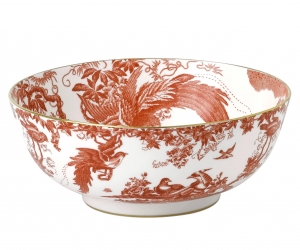 Royal Crown Derby Aves Red Salad Bowl